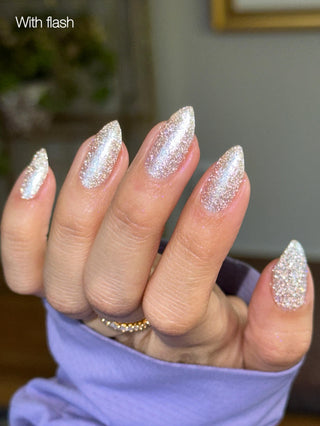 Image provided for Bee's Knees by a paid swatcher featuring the nail polish " Hold Your Unicorns "