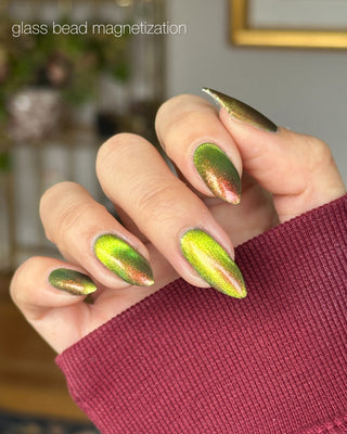 Image provided for Bee's Knees by a paid swatcher featuring the nail polish " Please Always Helps "