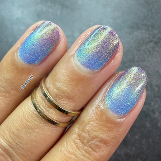 Image provided for Bee's Knees by a paid swatcher featuring the nail polish " Let the Ocean Take Me "