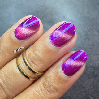 Image provided for Bee's Knees by a paid swatcher featuring the nail polish " The Sharper the Teeth "