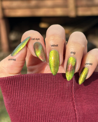 Image provided for Bee's Knees by a paid swatcher featuring the nail polish " Please Always Helps "