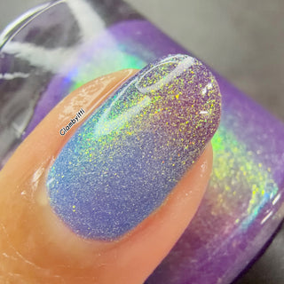 Image provided for Bee's Knees by a paid swatcher featuring the nail polish " Let the Ocean Take Me "