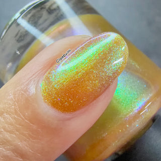 Image provided for Bee's Knees by a paid swatcher featuring the nail polish " Crown of Coral and Pearls "