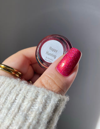 Image provided for Bee's Knees by a paid swatcher featuring the nail polish " Happy Hunting "