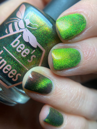 Image provided for Bee's Knees by a paid swatcher featuring the nail polish " Please Always Helps "