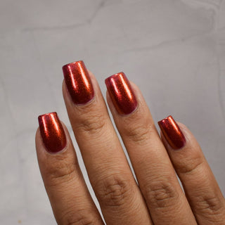 Image provided for Bee's Knees by a paid swatcher featuring the nail polish " The Dark Angel "
