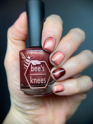 Image provided for Bee's Knees by a paid swatcher featuring the nail polish " Mother was Mine "