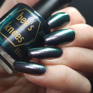 Image provided for Bee's Knees by a paid swatcher featuring the nail polish " Discord "