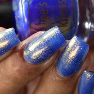 Image provided for Bee's Knees by a paid swatcher featuring the nail polish " Strength of Courage "