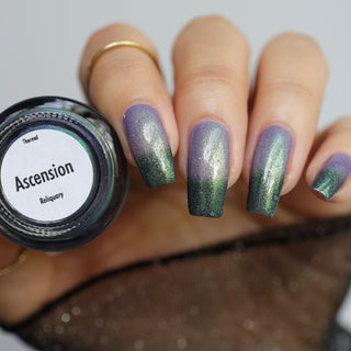 Image provided for Bee's Knees by a paid swatcher featuring the nail polish " Ascension "