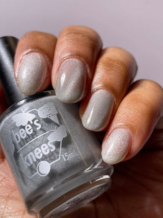 Image provided for Bee's Knees by a paid swatcher featuring the nail polish " And Yet "