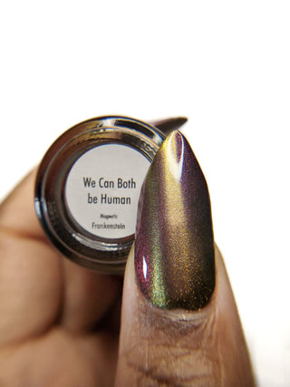 Image provided for Bee's Knees by a paid swatcher featuring the nail polish " We can Both be Human "