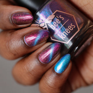 Image provided for Bee's Knees by a paid swatcher featuring the nail polish " Take Me with You "