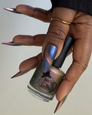 Image provided for Bee's Knees by a paid swatcher featuring the nail polish " Tether "