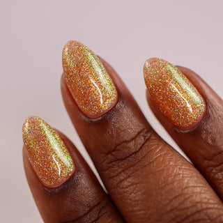 Image provided for Bee's Knees by a paid swatcher featuring the nail polish " The Golden Path "