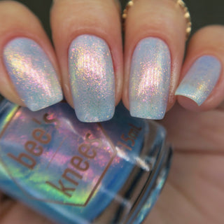 Image provided for Bee's Knees by a paid swatcher featuring the nail polish " They Would Know My Name One Day "