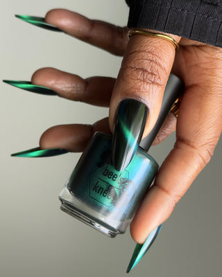 Image provided for Bee's Knees by a paid swatcher featuring the nail polish " This is Arkany "