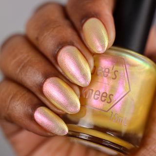 Image provided for Bee's Knees by a paid swatcher featuring the nail polish " Truth "