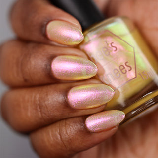 Image provided for Bee's Knees by a paid swatcher featuring the nail polish " Truth "