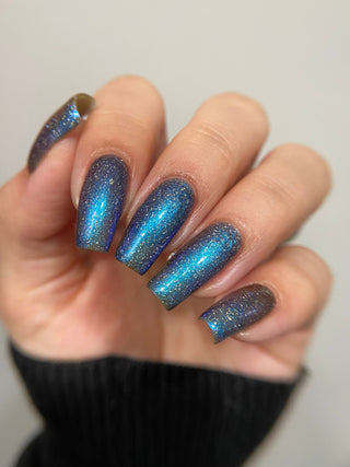 Image provided for Bee's Knees by a paid swatcher featuring the nail polish " Every Accusation is Always a Confession "