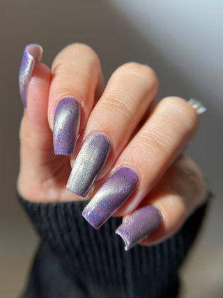 Image provided for Bee's Knees by a paid swatcher featuring the nail polish " A True Illusionist "