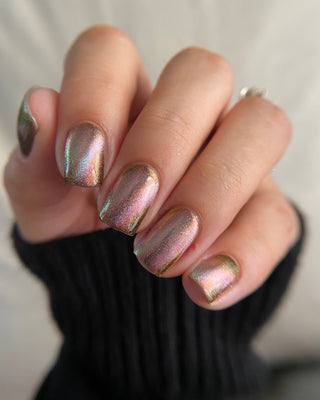 Image provided for Bee's Knees by a paid swatcher featuring the nail polish " That Goes Without Saying "