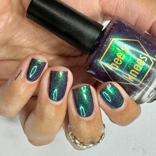 Image provided for Bee's Knees by a paid swatcher featuring the nail polish " Clarity "