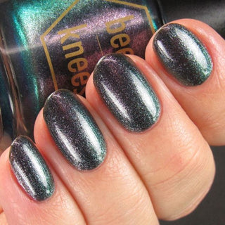 Image provided for Bee's Knees by a paid swatcher featuring the nail polish " Discord "