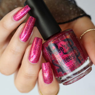 Image provided for Bee's Knees by a paid swatcher featuring the nail polish " Ma Fille "