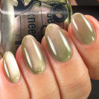 Image provided for Bee's Knees by a paid swatcher featuring the nail polish " Happy Tuesday "