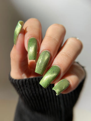 Image provided for Bee's Knees by a paid swatcher featuring the nail polish " Coercer "