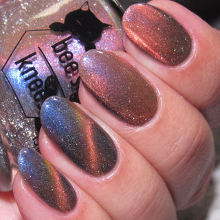 Image provided for Bee's Knees by a paid swatcher featuring the nail polish " Tether "