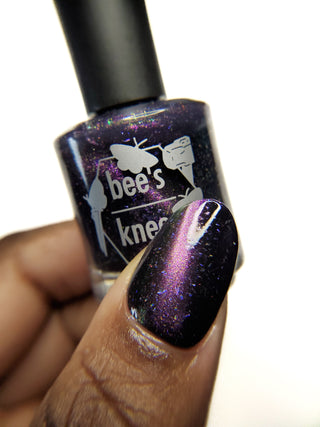 Image provided for Bee's Knees by a paid swatcher featuring the nail polish " Death is its Own Kind of Rebirth "