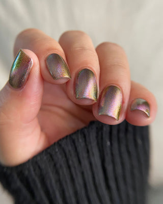 Image provided for Bee's Knees by a paid swatcher featuring the nail polish " That Goes Without Saying "