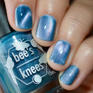 Image provided for Bee's Knees by a paid swatcher featuring the nail polish " Your Dream is at an End "