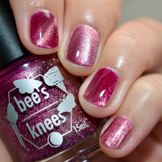 Image provided for Bee's Knees by a paid swatcher featuring the nail polish " I'm Prettier Than that Bitch Ever Was "