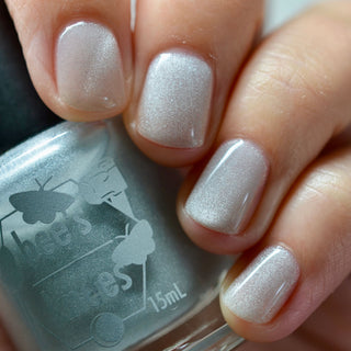 Image provided for Bee's Knees by a paid swatcher featuring the nail polish " And Yet "