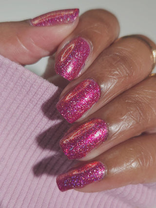 Image provided for Bee's Knees by a paid swatcher featuring the nail polish " Ma Fille "