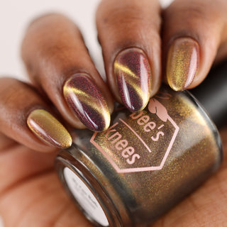 Image provided for Bee's Knees by a paid swatcher featuring the nail polish " We can Both be Human "