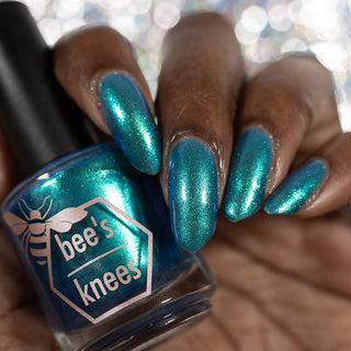 Image provided for Bee's Knees by a paid swatcher featuring the nail polish " Enchanted or Entitled? "