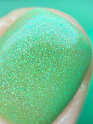 Image provided for Bee's Knees by a paid swatcher featuring the nail polish " I Really Liked Pudding "
