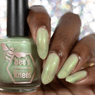 Image provided for Bee's Knees by a paid swatcher featuring the nail polish " Seafoam in my Blood "