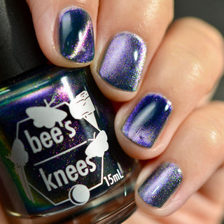 Image provided for Bee's Knees by a paid swatcher featuring the nail polish " Soon You Will Not Have to Drown "