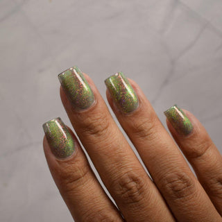 Image provided for Bee's Knees by a paid swatcher featuring the nail polish " Magiphilia "