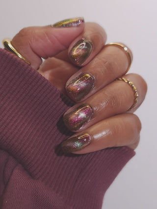 Image provided for Bee's Knees by a paid swatcher featuring the nail polish " That Goes Without Saying "
