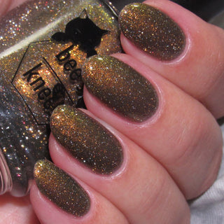 Image provided for Bee's Knees by a paid swatcher featuring the nail polish " Lord Percival the Second "